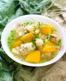 Canh Gà Nấu Bí Đỏ