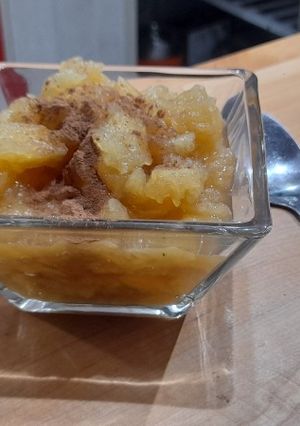 Una foto de Compota de manzana express