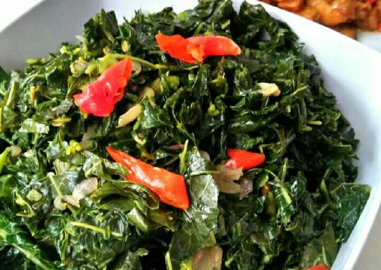 Resep Tumis Daun pepaya Daun singkong, no pahit, no msg oleh Ribka