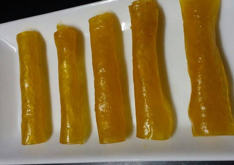 Recipe of Super Quick Homemade Aam Papad Roll