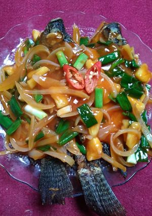 Foto resep Ikan nila siram asam manis