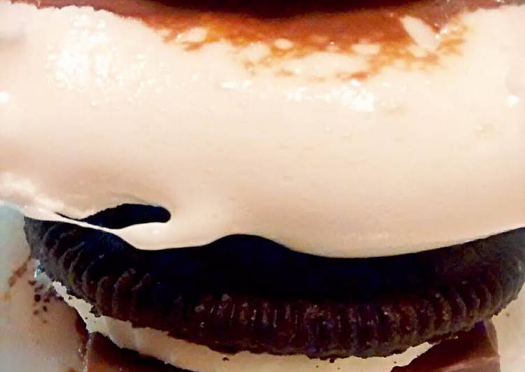 Recipe of Homemade S’MOREOS!!!!!