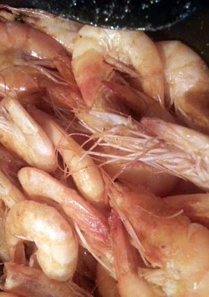 A picture of Sauteed Shrimp (vinegar & garlic-butter dipping sauce).