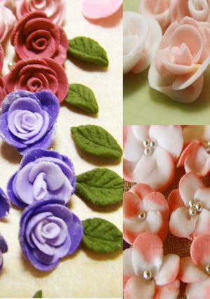 A picture of Sugar-crafted Flowers.