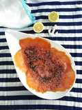 Carpaccio di salmone fast and fusion