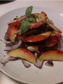 A picture of Boiled Pork and Nectarine Salad.