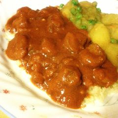A picture of Shrimp Tikka Masala.