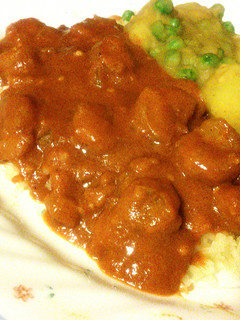 A picture of Shrimp Tikka Masala.
