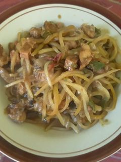 Foto resep Tumis Pepaya Muda dan Tempe Pedas