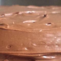 A picture of CHOPPER'S SOUR CREAM CHOCOLATE CAKE W/ CHOCOLATE FROSTING.
