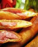 Easy Spring Rolls with Cheese and Wieners