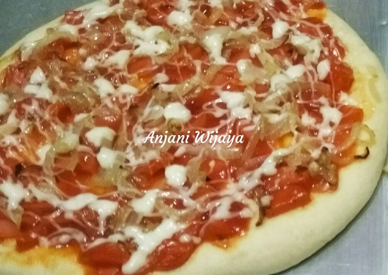 Pizza ala kadarnya (no telur no keju)