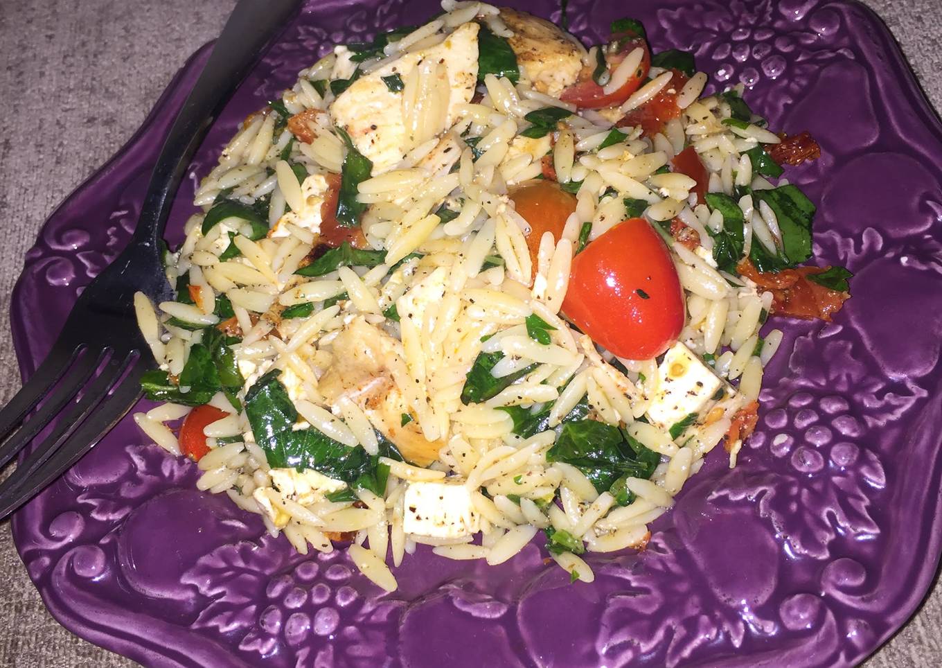 Chicken orzo pasta