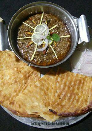 A picture of Hyderabadi dum ka qeema.