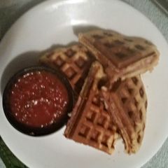 A picture of Tinklee's Waffle Stuffed Pizza.