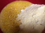 A picture of corn pudding
