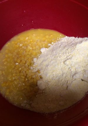 A picture of Quick 4 Ingredient Corn Pudding.