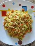 Arroz salteado con Chuletas y Vegetales