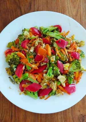 Foto resep Brokoli wortel tumis paprika