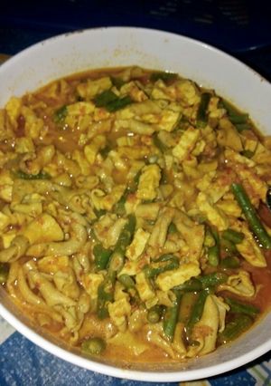 Foto resep Usus tempe kacang panjang pedas
