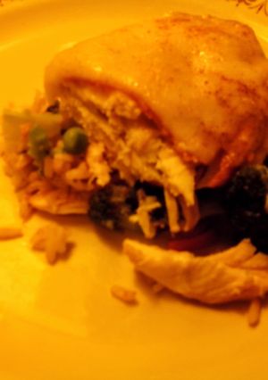 A picture of Chicken Cordon Blue Casserole.