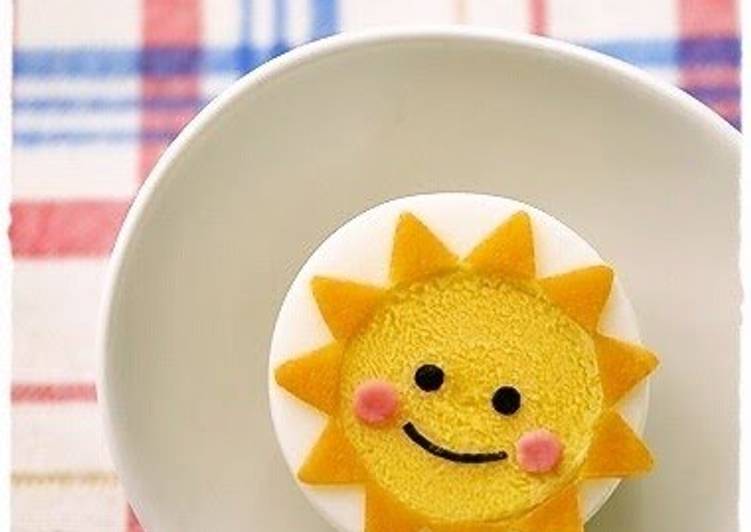 Recipe of Any-night-of-the-week Boiled Egg Sun - For Character Lunch Box