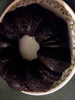 A picture of Easy Double Fudge Cake.