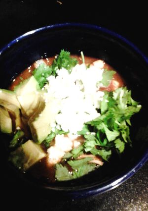 A picture of Chicken Tortilla Soup.