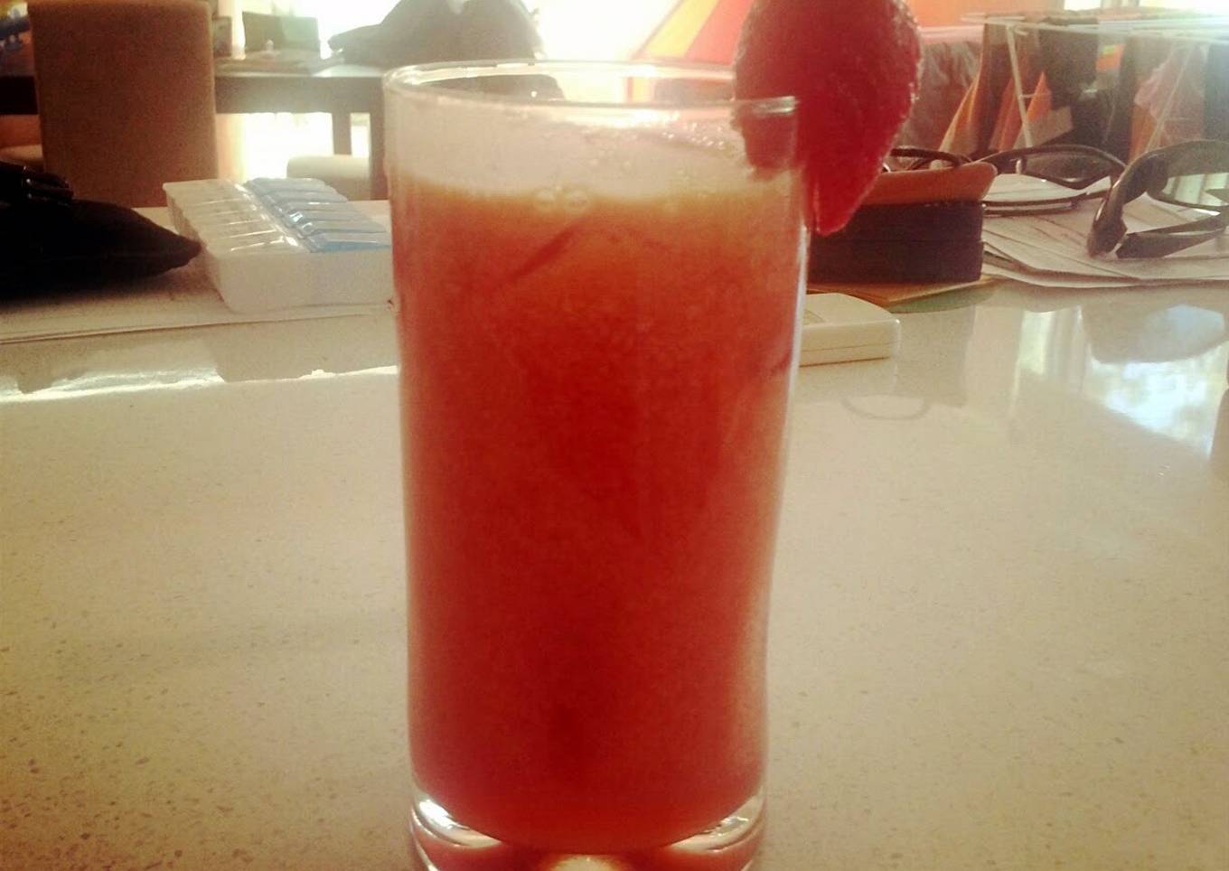 Pink juice!