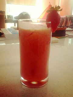 A picture of Pink juice!.