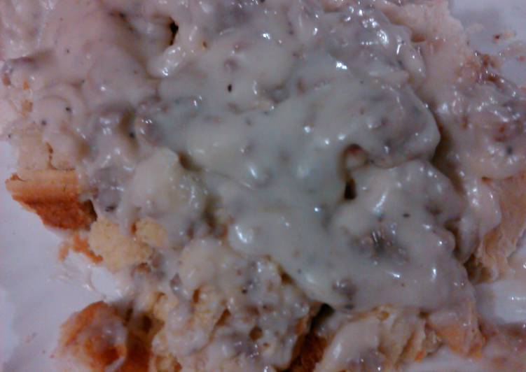 Steps to Make Speedy Biscuits and gravy