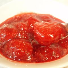 A picture of Easy Whole Strawberry Preserves.