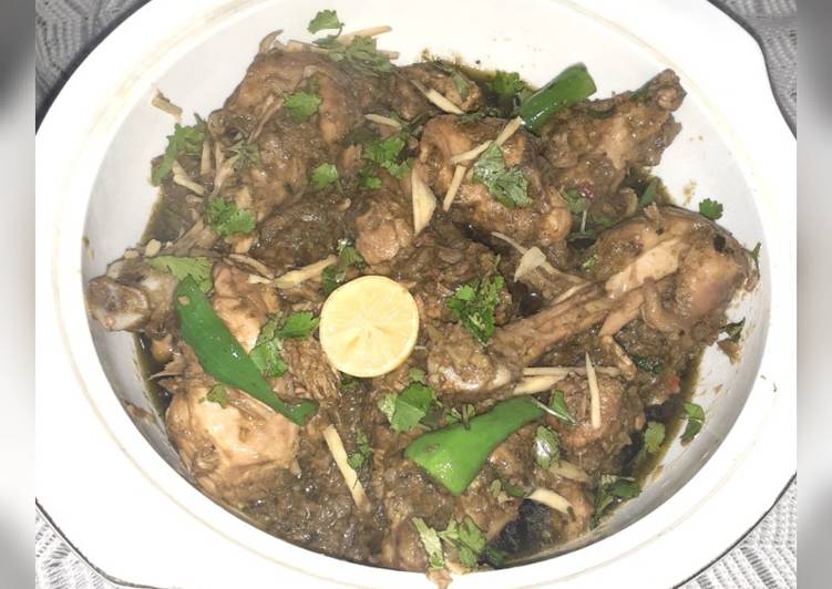 Recipe of Super Quick Homemade Green chicken Kardahi