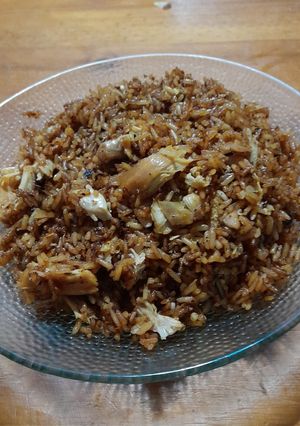 Una foto de Arroz frito con pollo