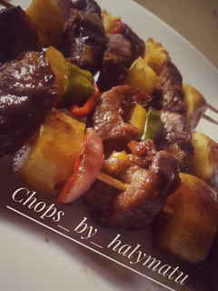 A picture of Potato beef kebab.