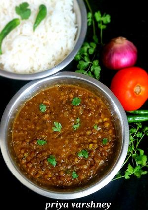 ढाबा स्टाइल काली मसूर दाल (dhaba style kali masoor dal recipe in Hindi) रेसिपी मुख्य फोटो