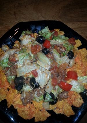 A picture of Taco salad.