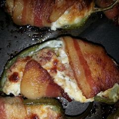 A picture of Bacon Sausage Jalapeño Poppers.