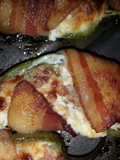 A picture of Bacon Sausage Jalapeño Poppers.