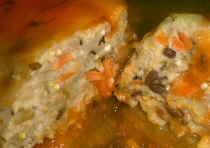 Qunioa & Flax Seed Cabbage Rolls