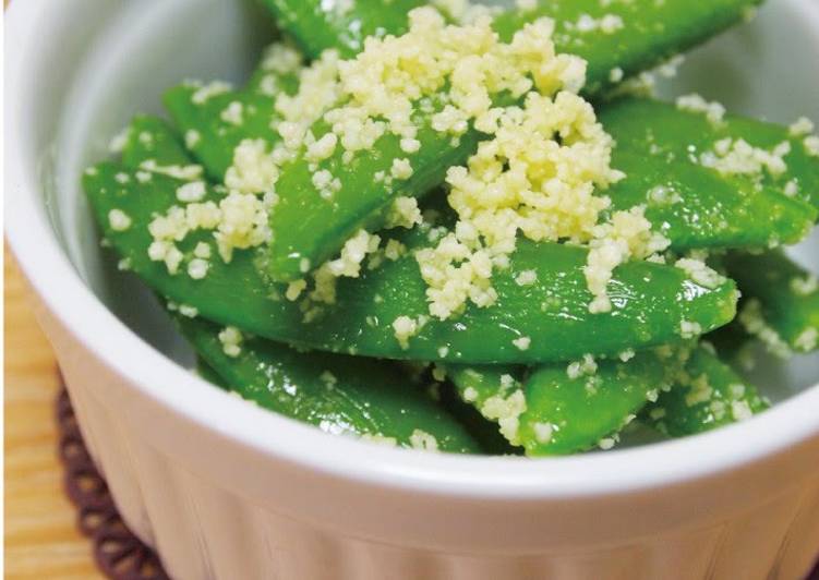Speedy and Easy Sugar Snap Peas and Grated Cheese