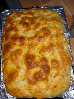 A picture of Focaccia bread.