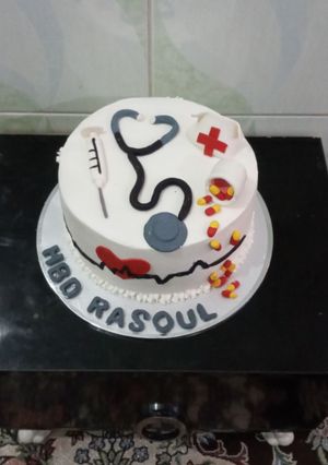 عکسی از دستور کیک پزشک
