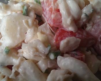 Easy Recipe Potato salad with tomatoes Yummy