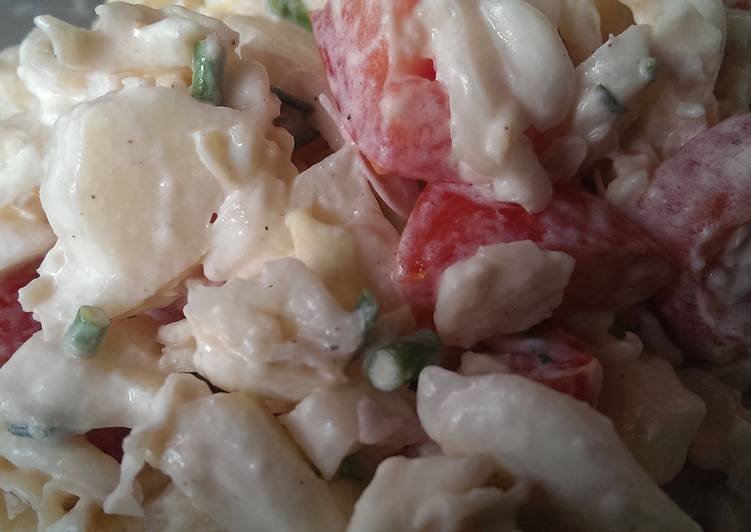 Step-by-Step Guide to Cook Speedy Potato salad with tomatoes
