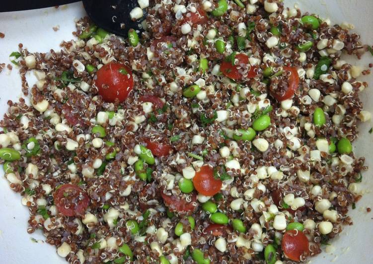 Easiest Way to Prepare Favorite Quinoa Edamame Salad (Vegetarian)