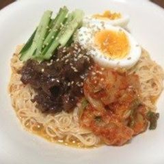 Sweet & Sour Beef Bibim Noodles with Somen A picture of Sweet & Sour Beef Bibim Noodles with Somen.