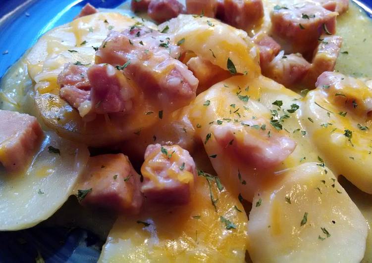 Recipe of Perfect Crock pot Au Gratin Potatoes and Ham