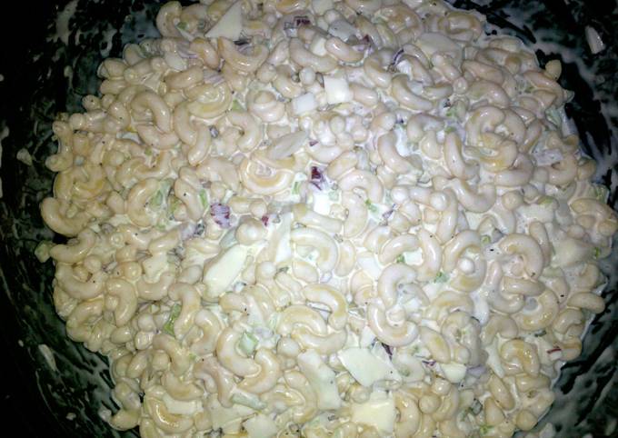 Steps to Prepare Homemade Chaab&#39;s Sweet Macaroni Salad