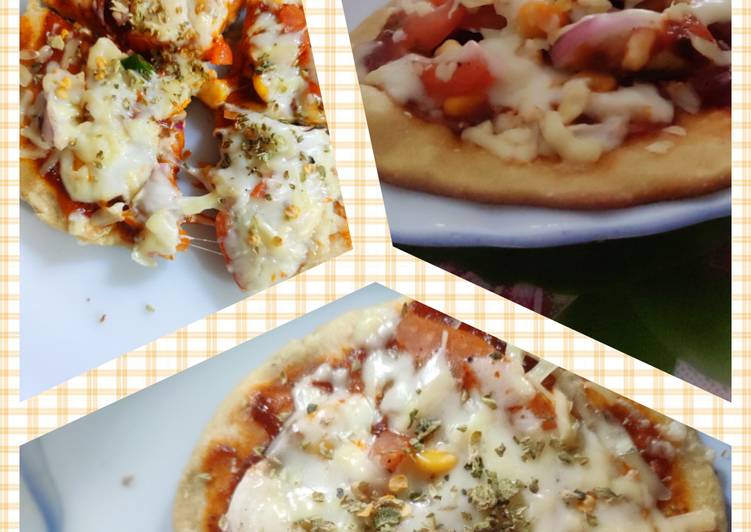 Steps to Make Quick No yeast Veg Pizza